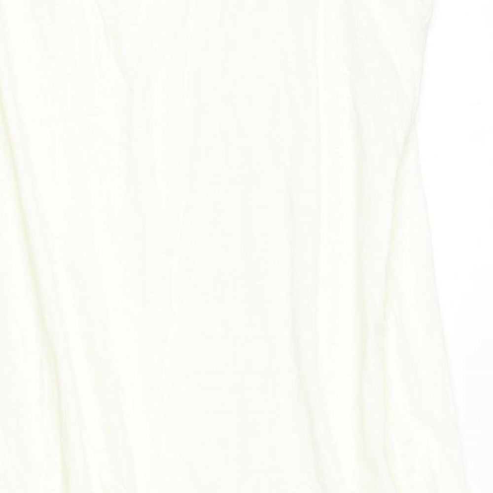 Charli Womens Ivory Polyester Shift Size 14 V-Neck Pullover