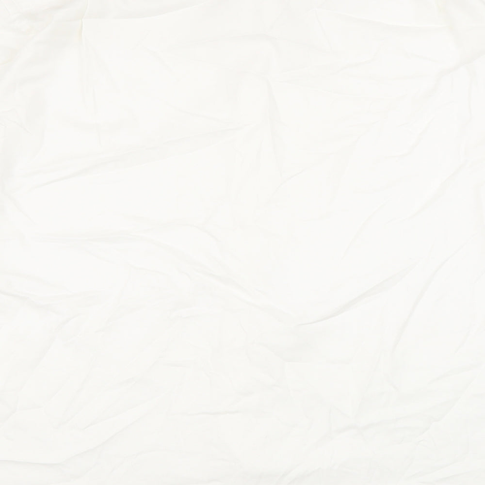 Marks and Spencer Mens White 100% Cotton Dress Shirt Size 16.5 Collared Button