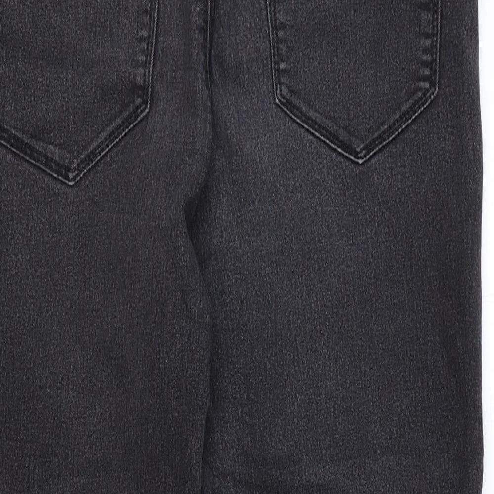 Breakers Womens Black Cotton Cropped Trousers Size 12 Regular
