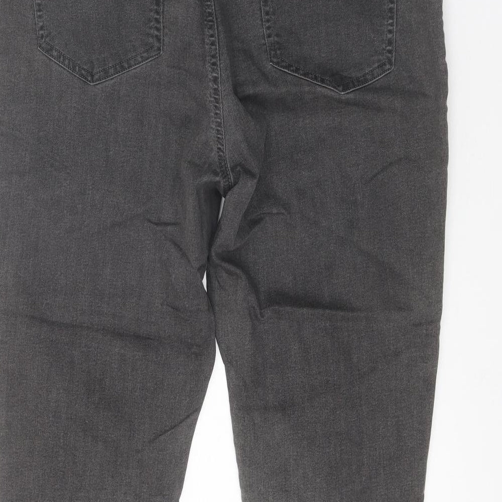 Marks and Spencer Womens Grey Cotton Jegging Jeans Size 14 Regular