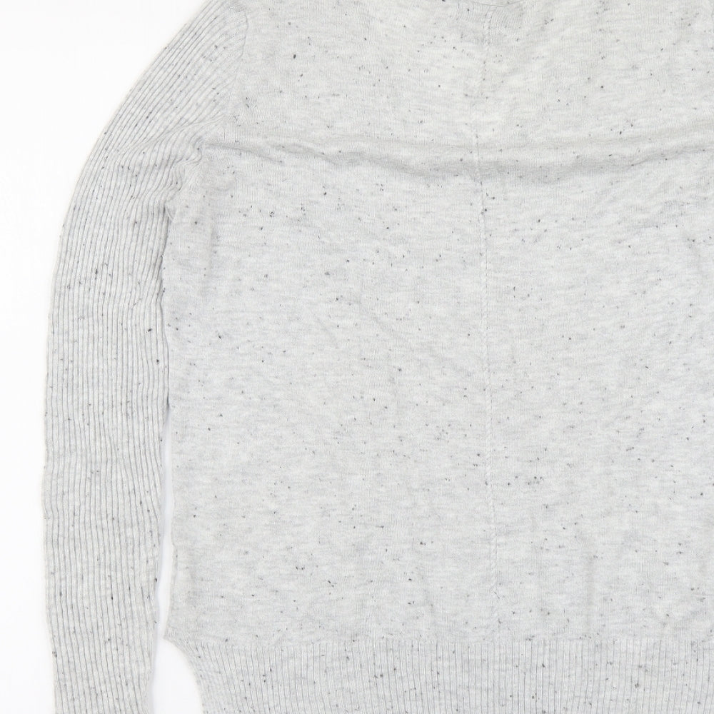 Atmosphere Womens Grey V-Neck Acrylic Pullover Jumper Size 8