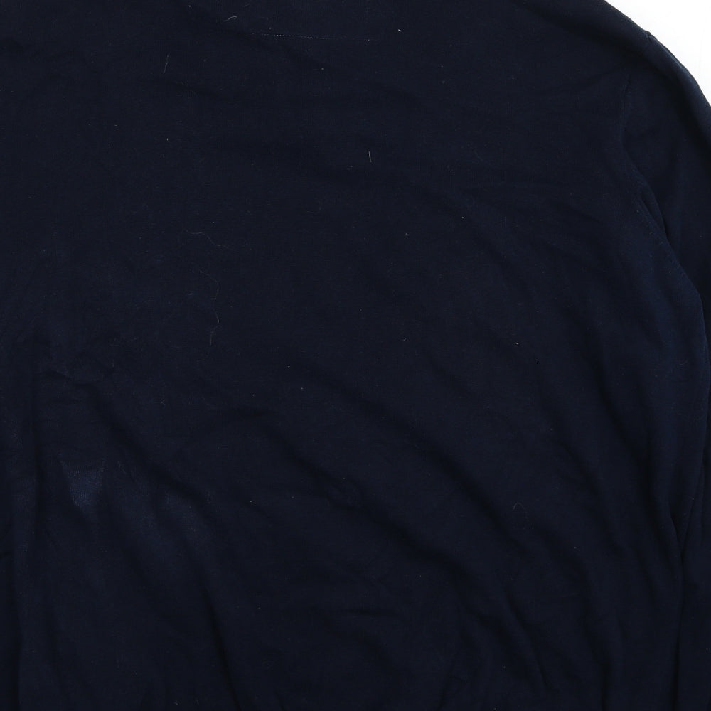 Sand Stone Mens Blue Collared Cotton Pullover Jumper Size 2XL Long Sleeve