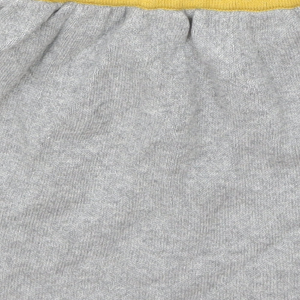 Preworn Girls Grey Acrylic A-Line Skirt Size 12-18 Months Pull On
