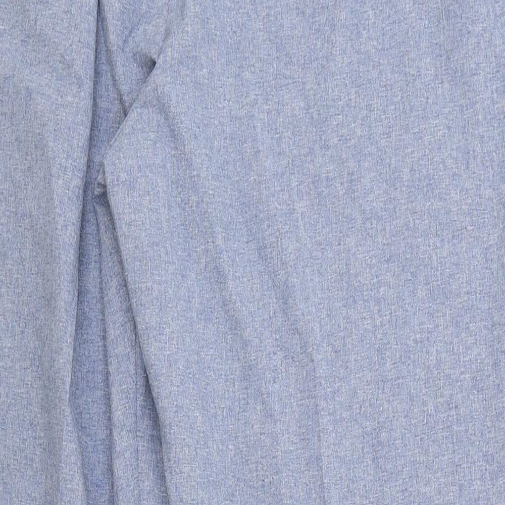 Classic Womens Blue Polyester Trousers Size 20 Regular