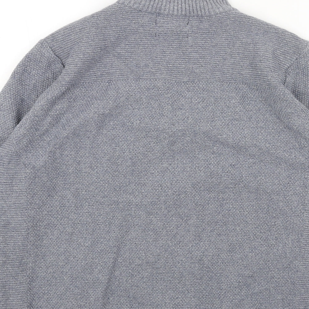 Marks and Spencer Mens Blue Jacket Size L Zip