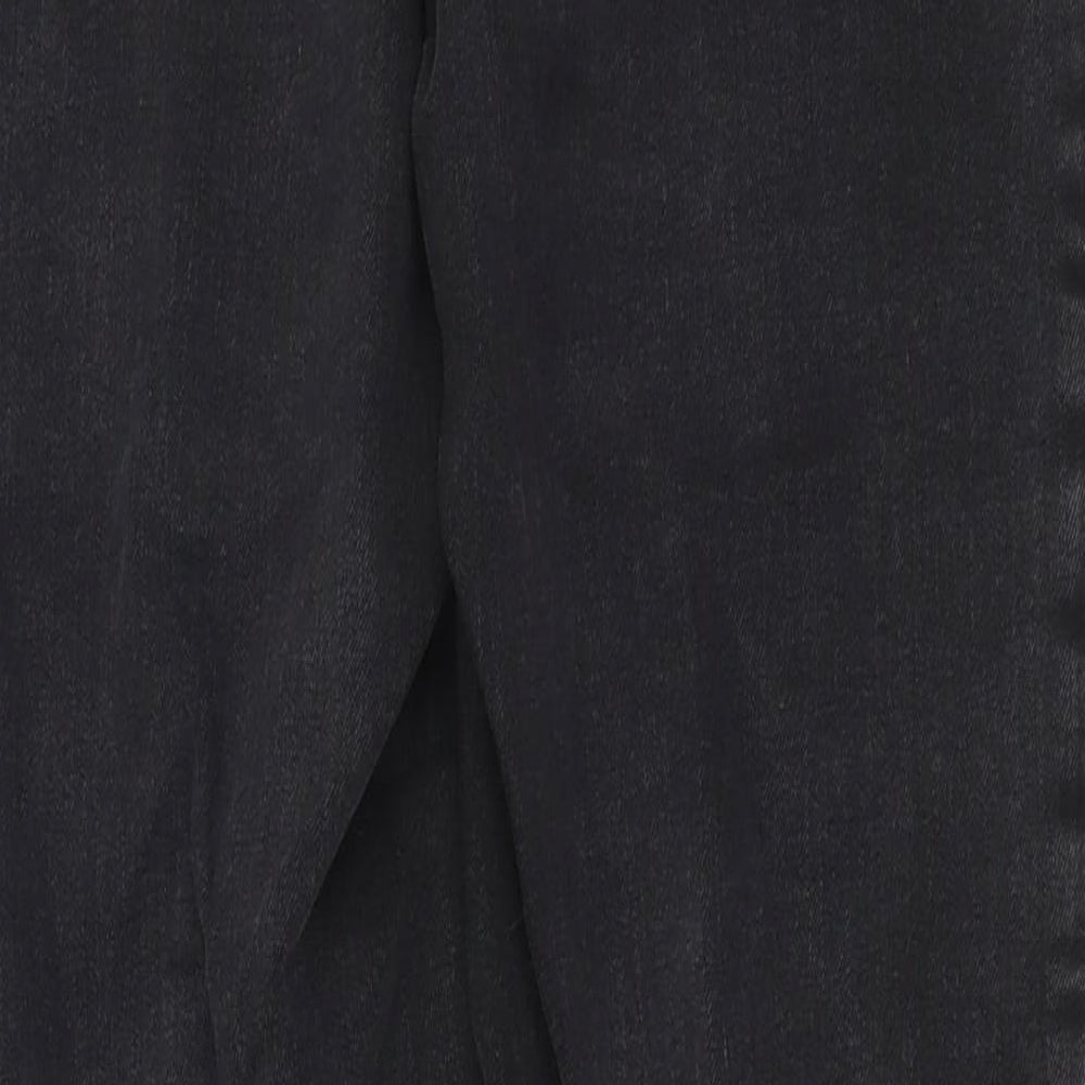 Marks and Spencer Womens Grey Cotton Straight Jeans Size 10 L30 in Regular Button