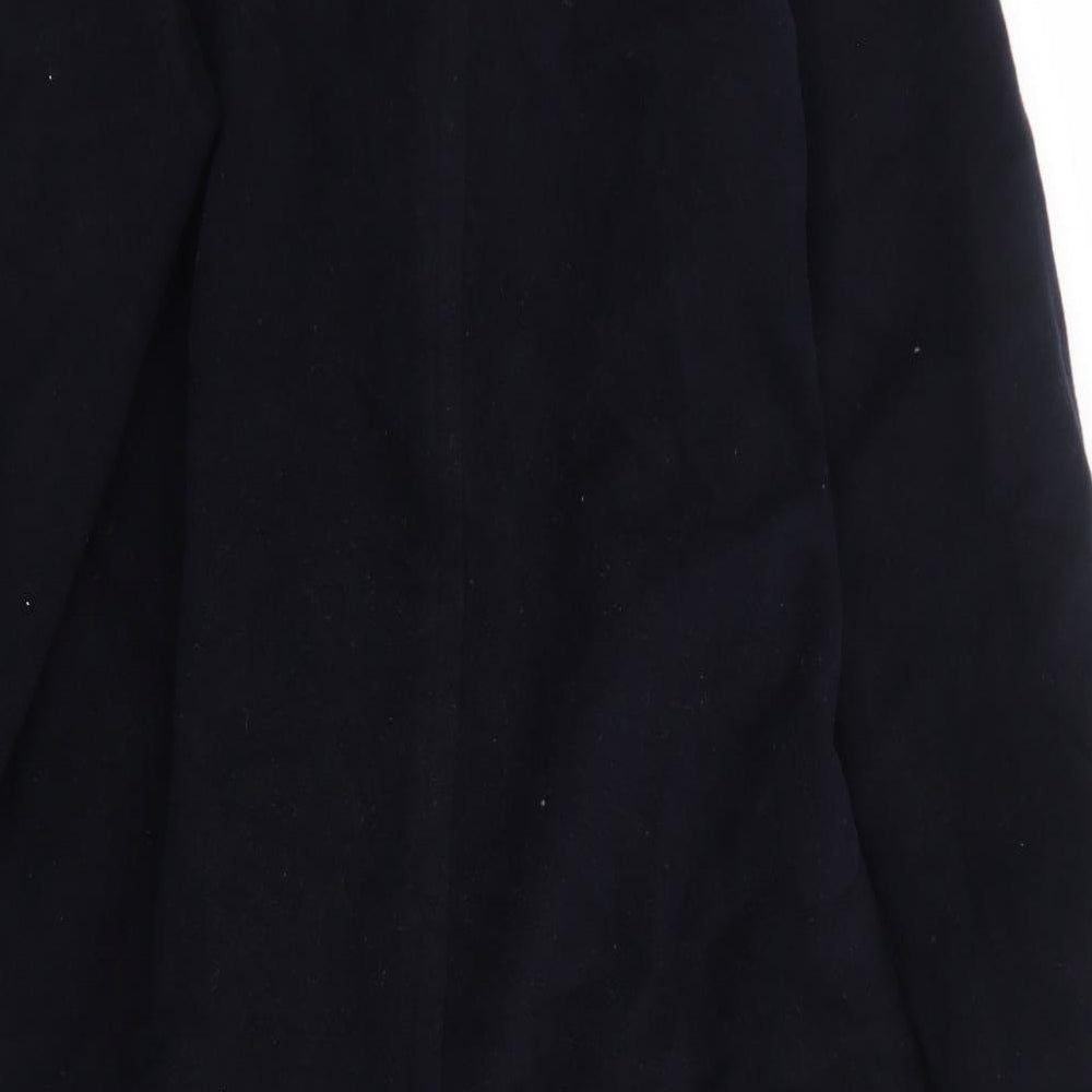 Dorothy Perkins Womens Blue Pea Coat Coat Size 14 Button