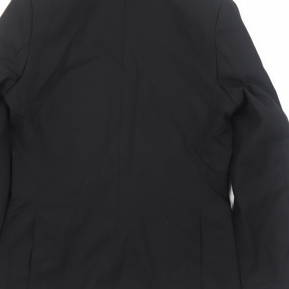 Marks and Spencer Boys Black Jacket Blazer Size 10-11 Years Button