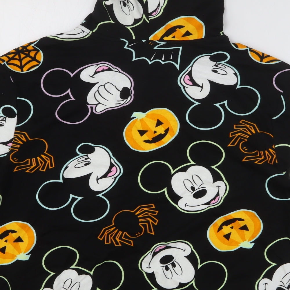 George Womens Black Geometric Cotton Pullover Hoodie Size M Pullover - Mickey Mouse Halloween