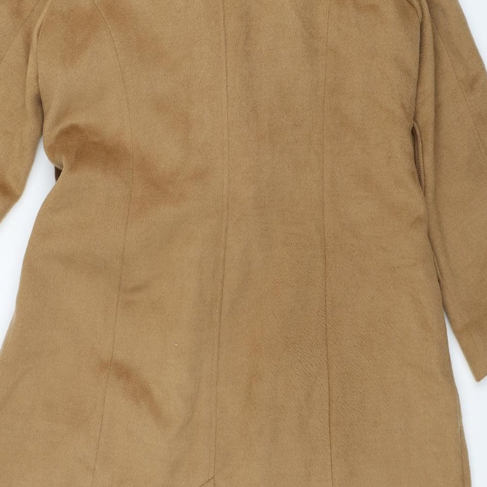 Marks and Spencer Womens Brown Trench Coat Coat Size 16 Button