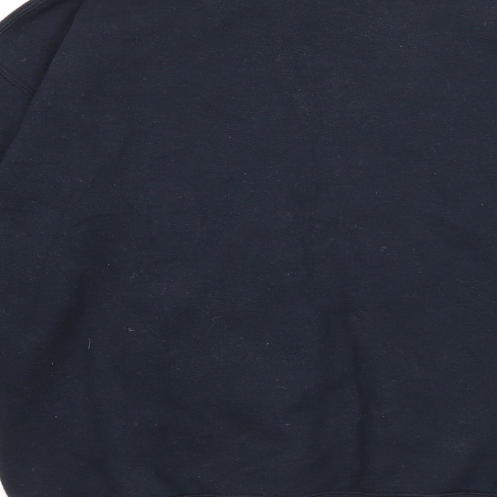 xcvb Womens Blue Cotton Pullover Sweatshirt Size M Pullover