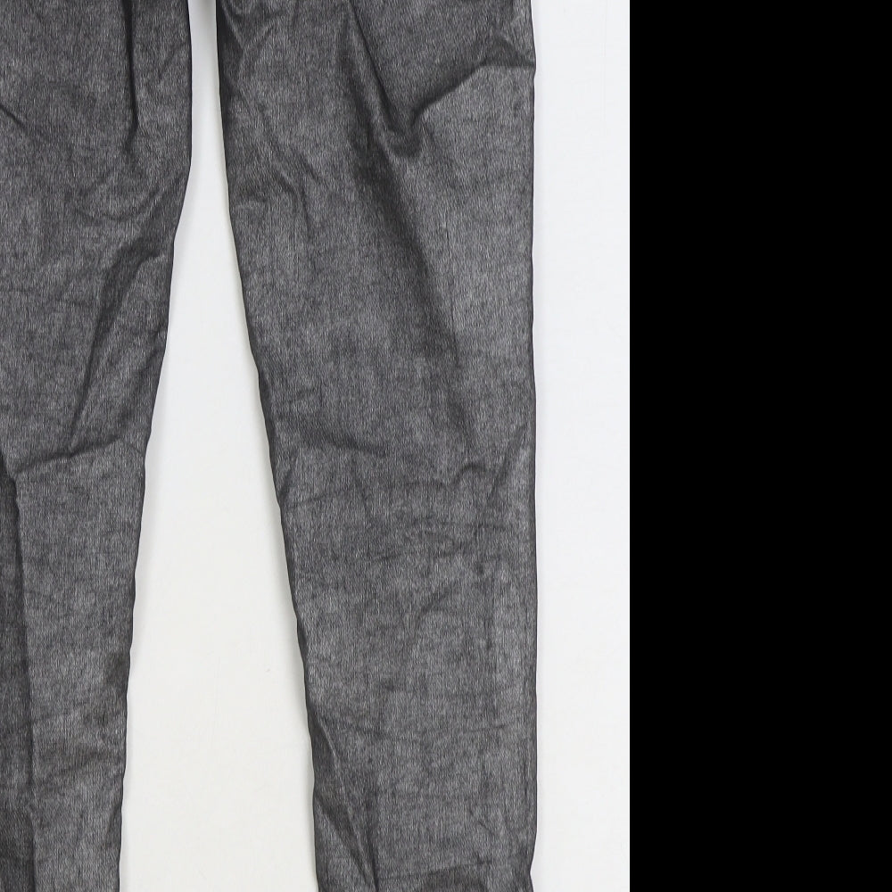 Miss Denim Womens Grey Cotton Skinny Jeans Size 10 Regular Zip