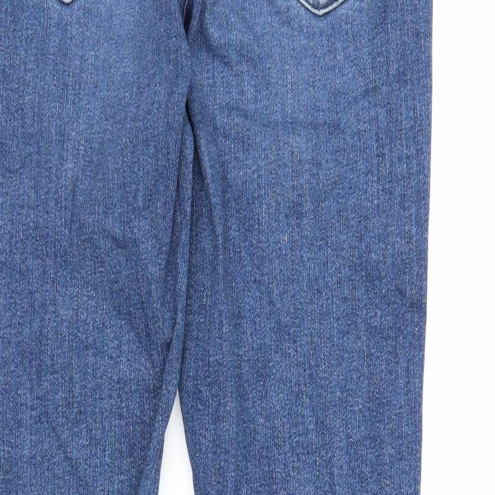 VERO MODA Womens Blue Cotton Skinny Jeans Size 34 in Regular Zip