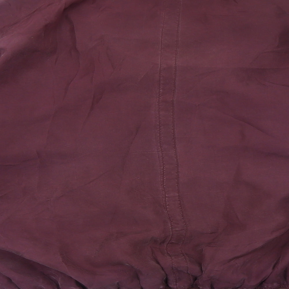 C&A Mens Purple Bomber Jacket Jacket Size L Zip