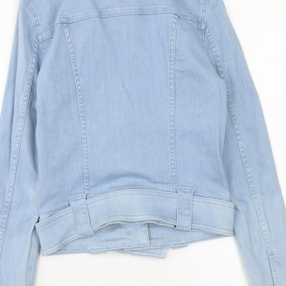 Marks and Spencer Womens Blue Jacket Size 6 Button