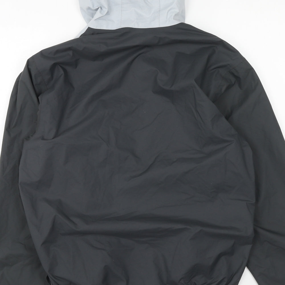 DECATHLON Mens Black Anorak Coat Size XS Zip