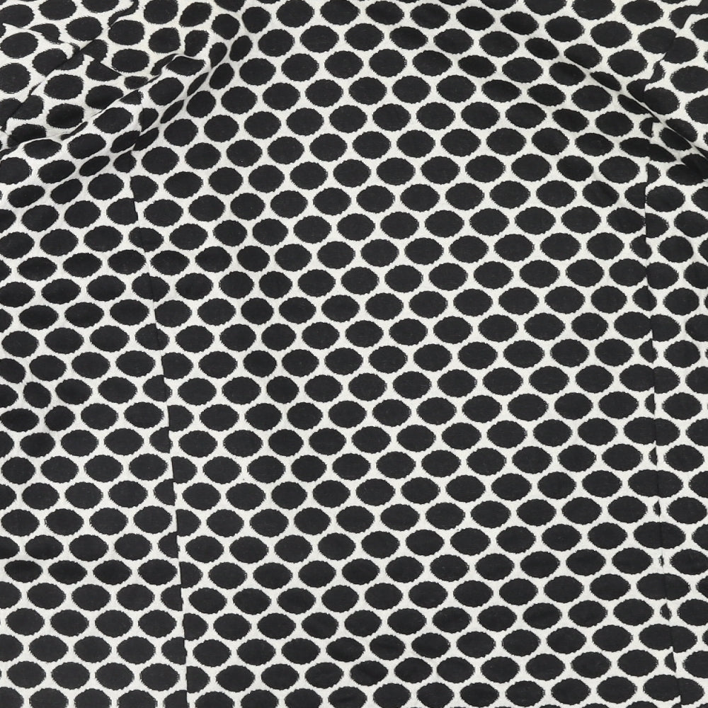 Roz & Ali Womens Black Polka Dot Jacket Blazer Size 18