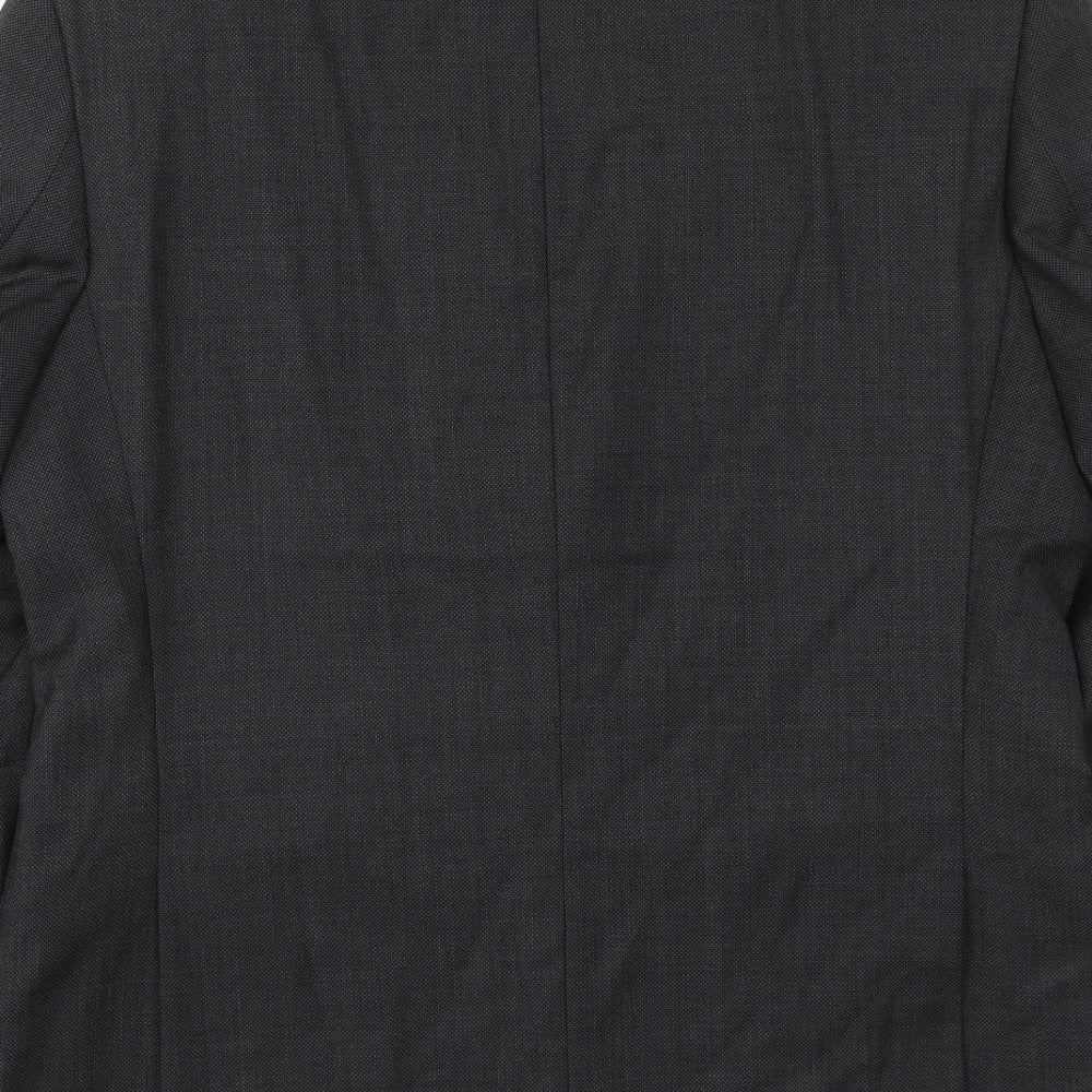 Marks and Spencer Mens Grey Polyester Jacket Suit Jacket Size 40 Regular