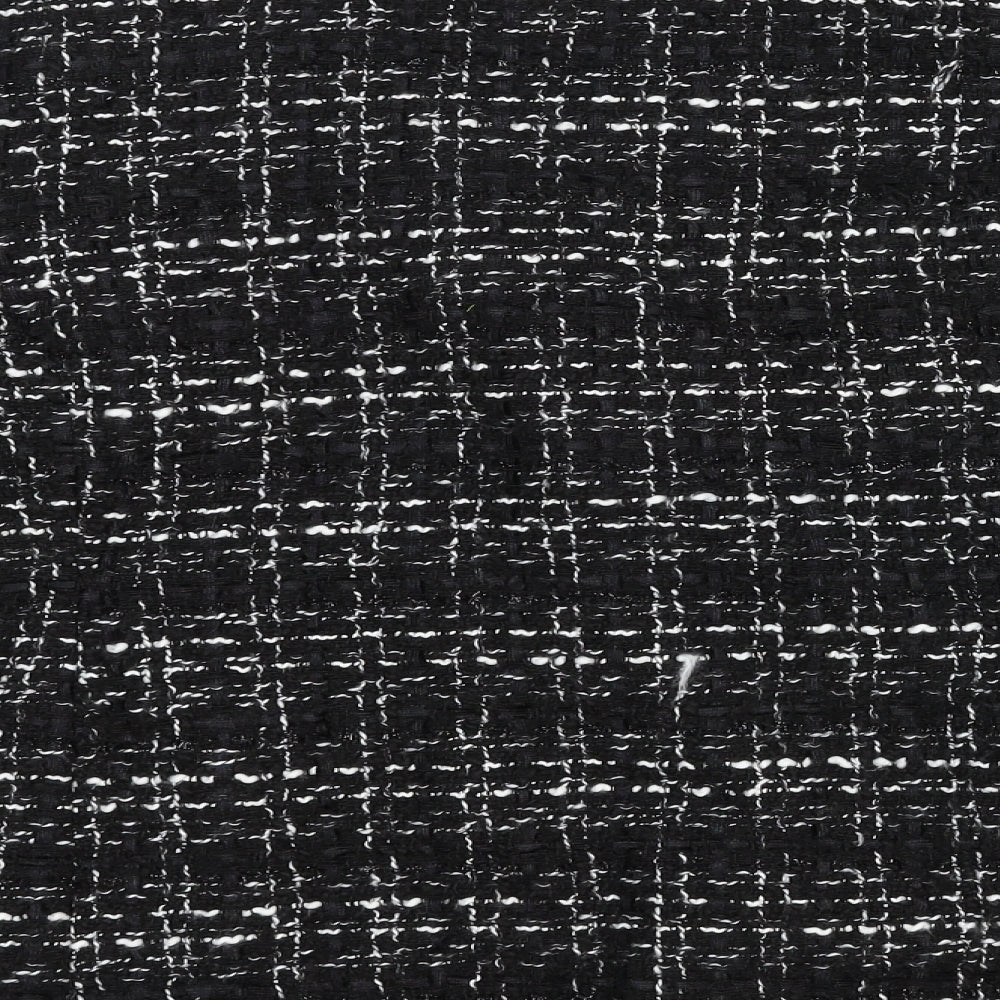 Hancy Womens Black Geometric Jacket Blazer Size M Zip