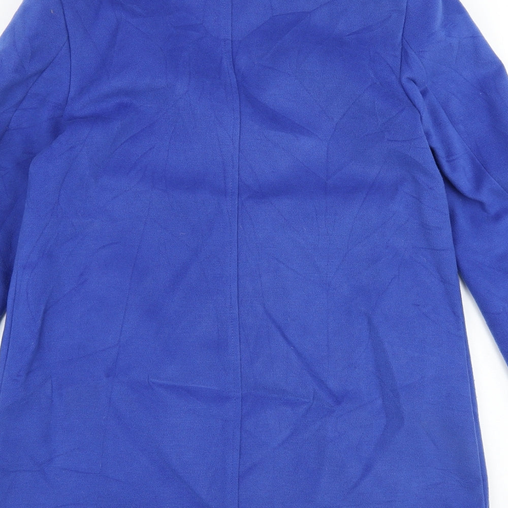 Marks and Spencer Womens Blue Jacket Size 8 Button