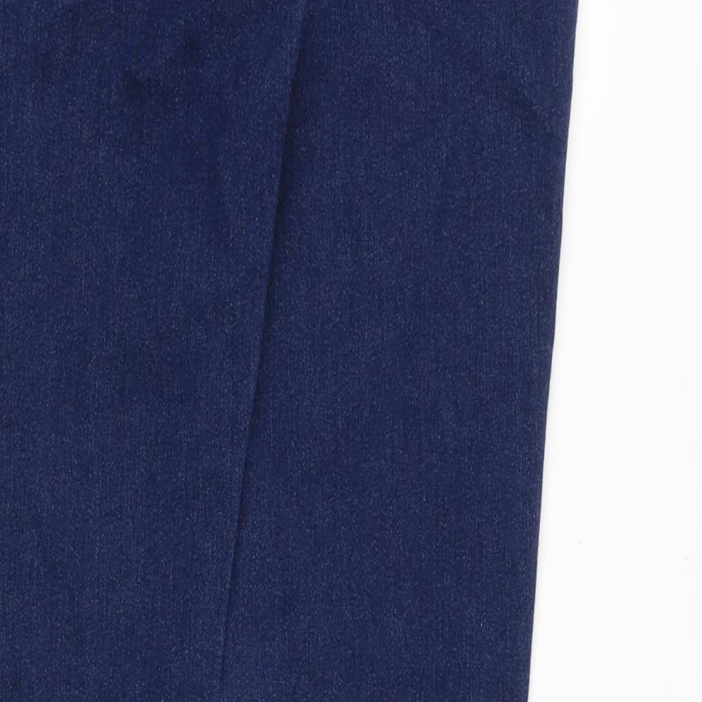 Miss Denim Womens Blue Cotton Skinny Jeans Size 10 Slim Zip