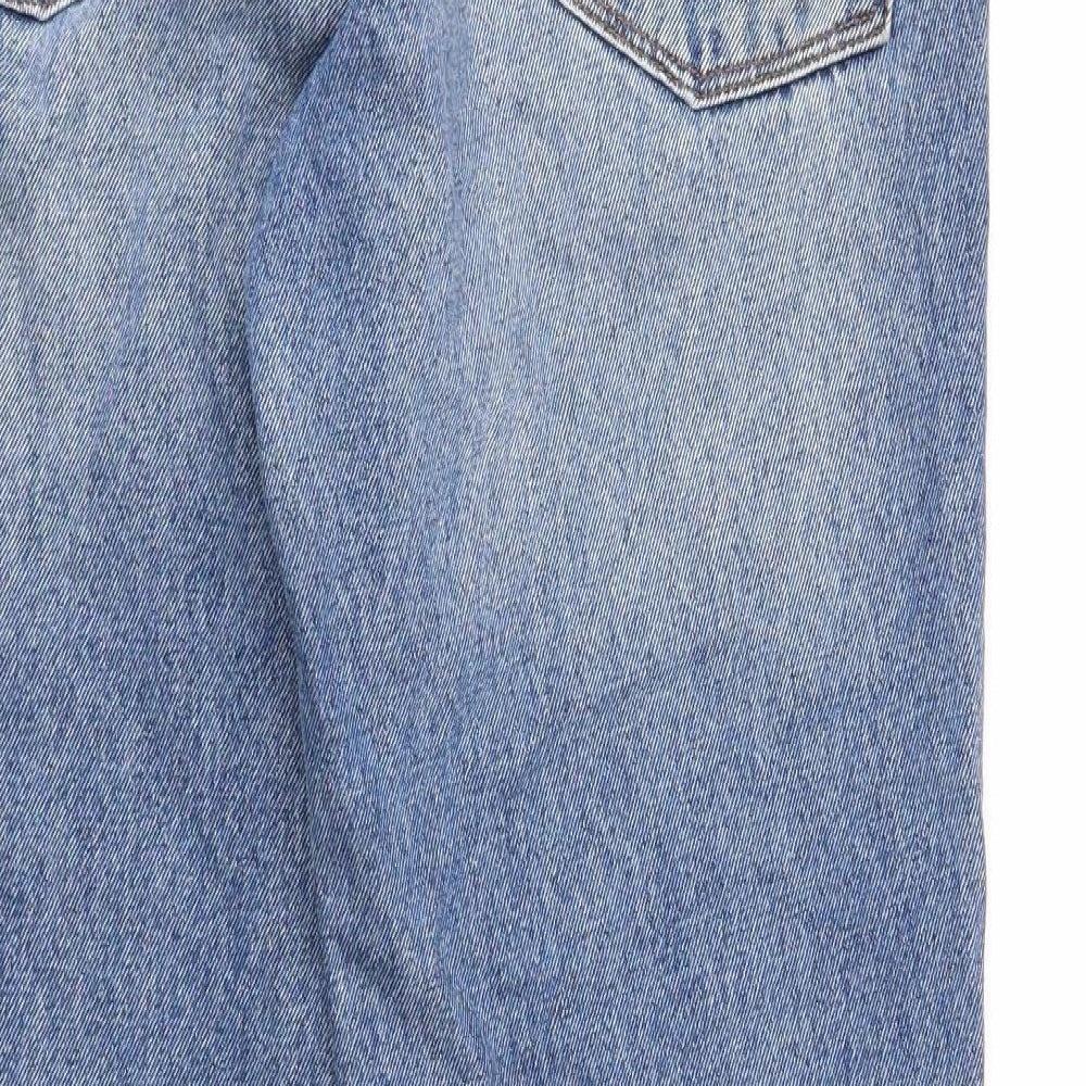 ASOS Mens Blue Cotton Straight Jeans Size 30 in L32 in Regular Zip