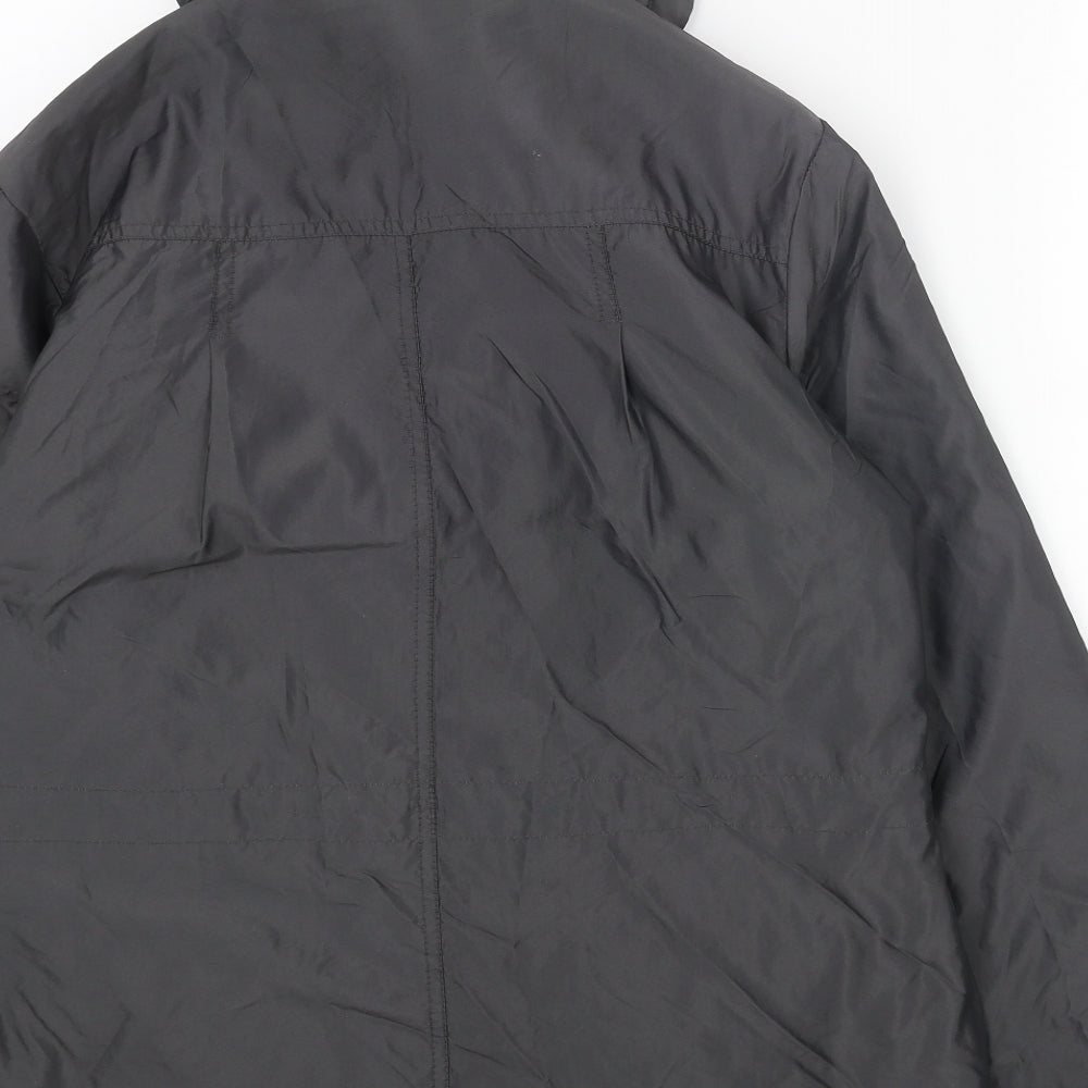 Marks and Spencer Womens Grey Jacket Size 14 Zip