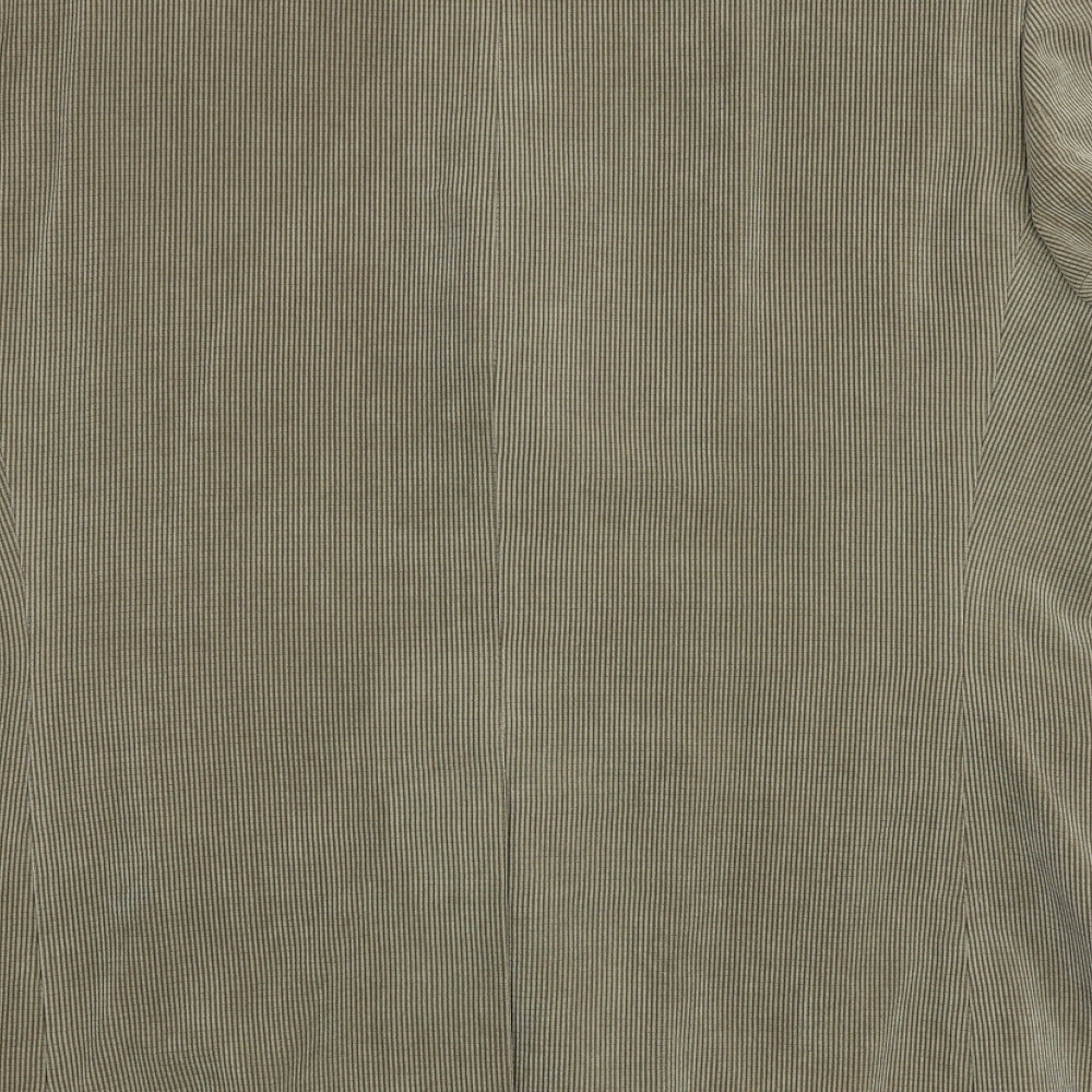 Greenwoods Mens Green Nylon Jacket Blazer Size 44 Regular
