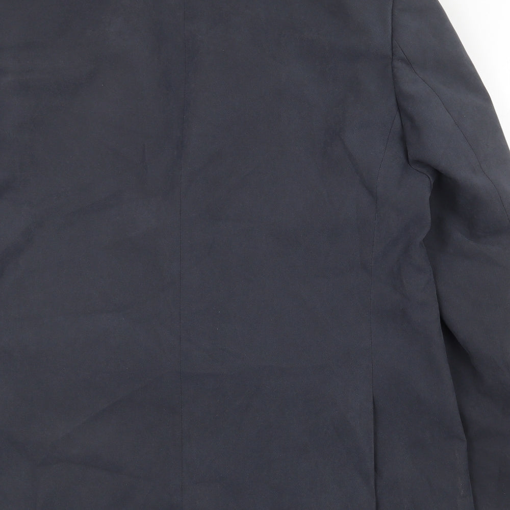 Marks and Spencer Mens Blue Polyester Jacket Suit Jacket Size 44 Regular