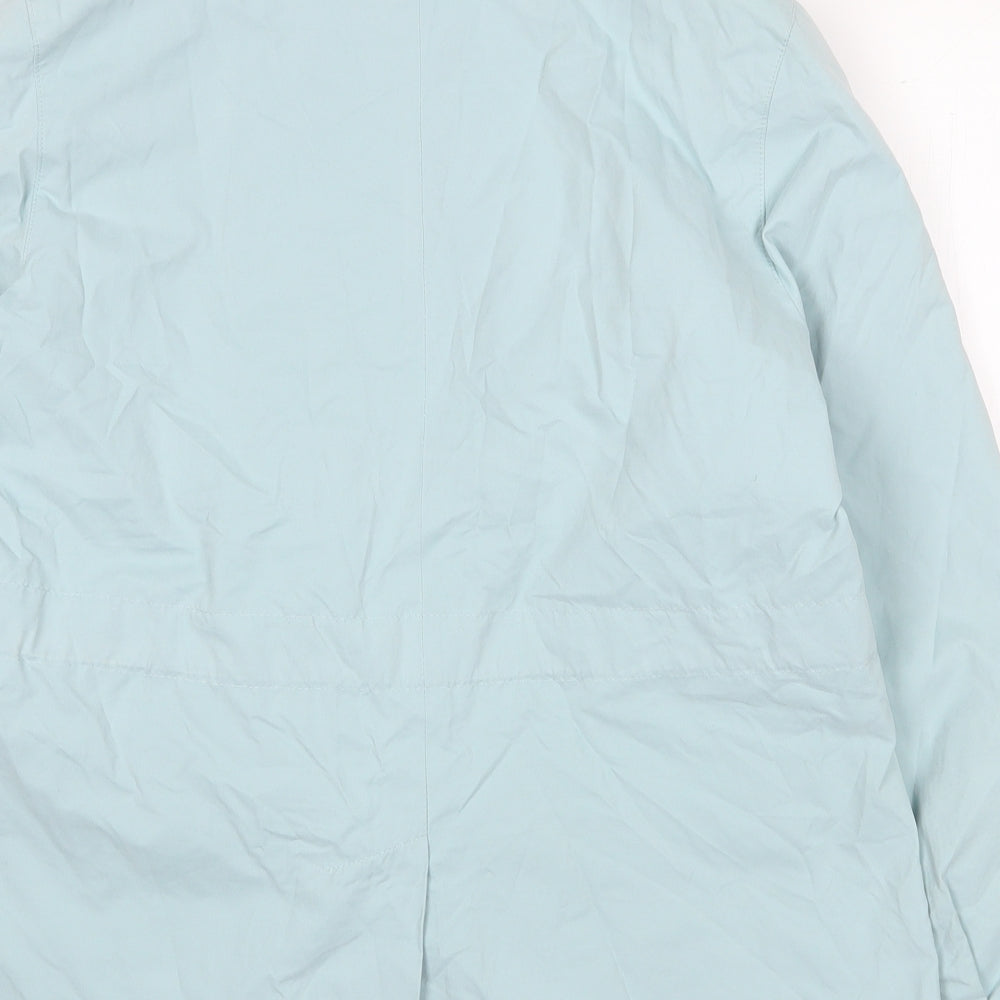 Marks and Spencer Womens Blue Jacket Size 14 Zip - Tie Front
