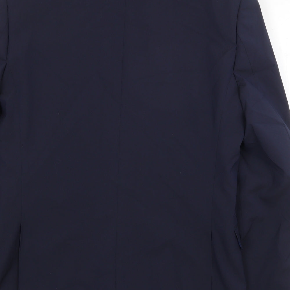 Marks and Spencer Mens Blue Polyester Jacket Suit Jacket Size 38 Regular