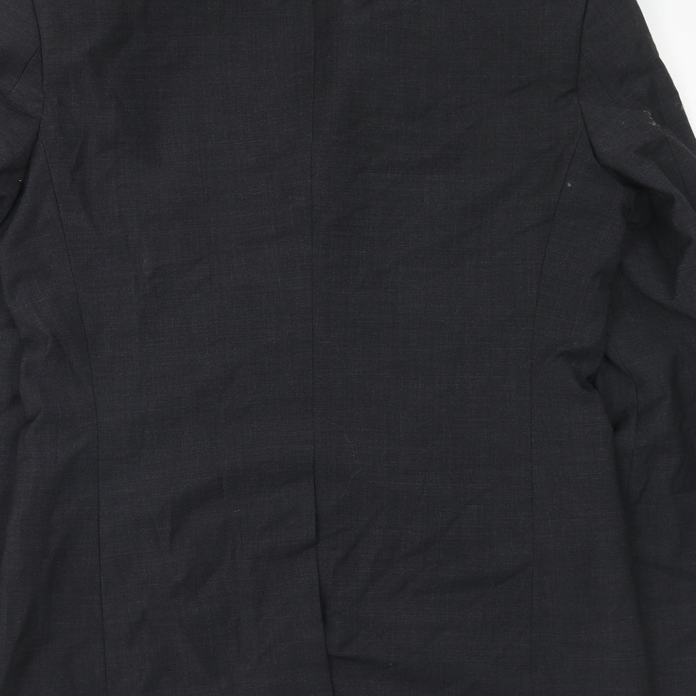 Autograph Mens Grey Wool Jacket Suit Jacket Size 38 Regular