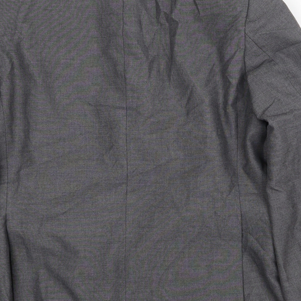 Marks and Spencer Mens Grey Polyester Jacket Suit Jacket Size 40 Regular