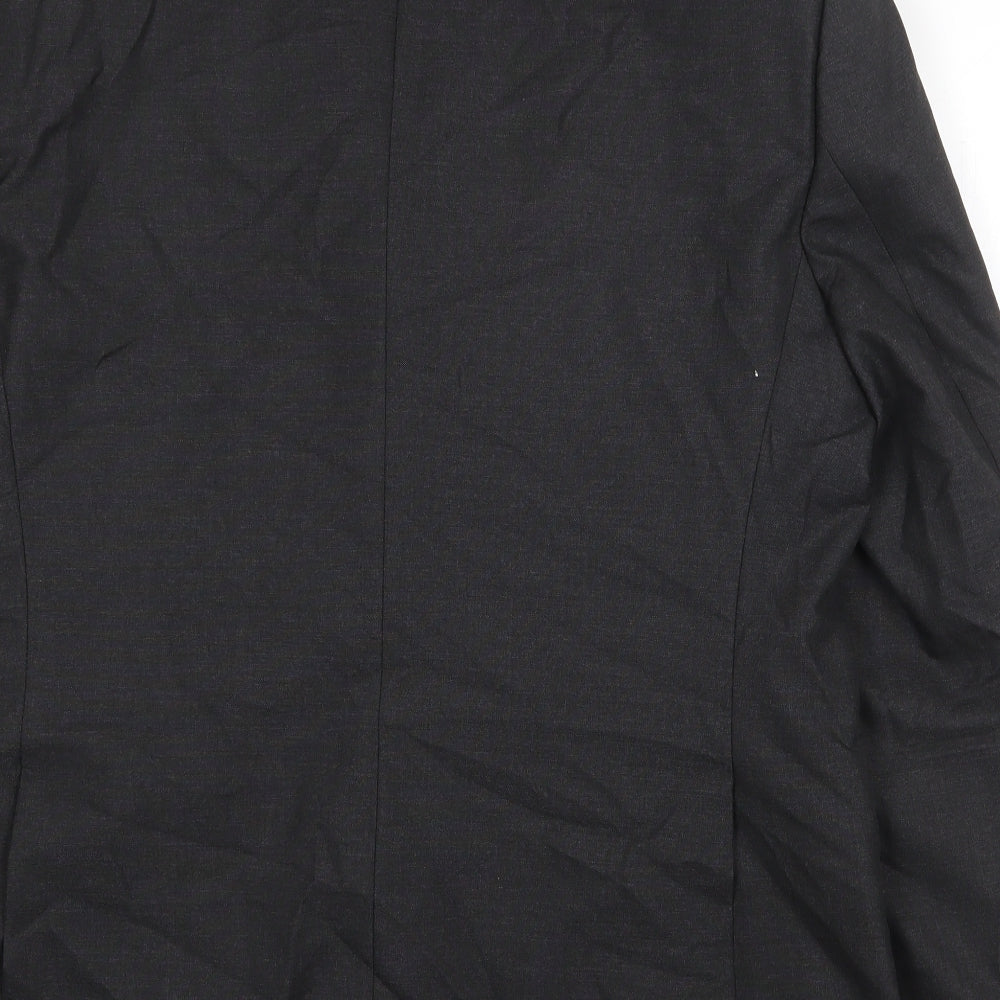 Marks and Spencer Mens Grey Polyester Jacket Suit Jacket Size 40 Regular