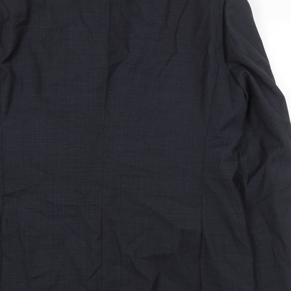 Marks and Spencer Mens Blue Wool Jacket Suit Jacket Size 44 Regular