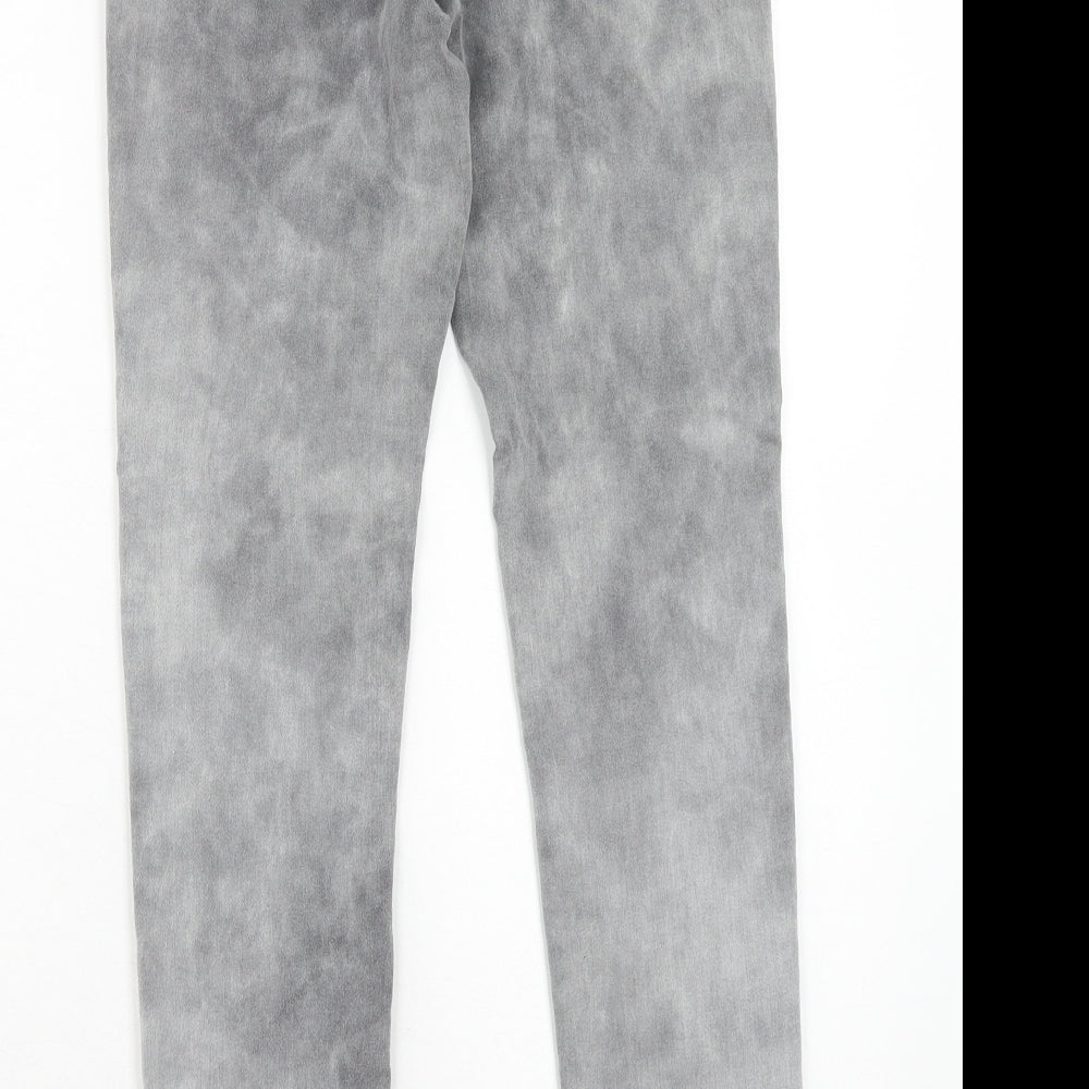 Blue Spice Womens Grey Cotton Skinny Jeans Size 26 in Regular Zip
