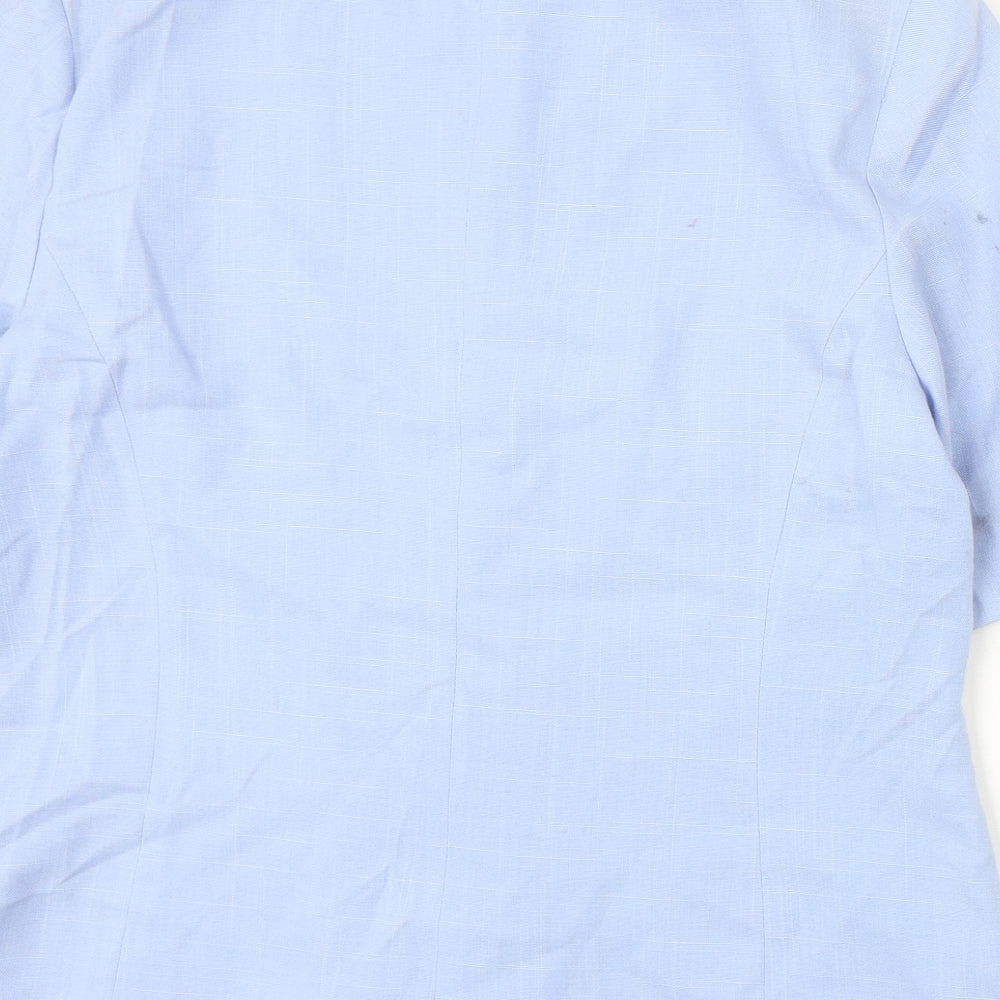Award Womens Blue Viscose Jacket Blazer Size 18