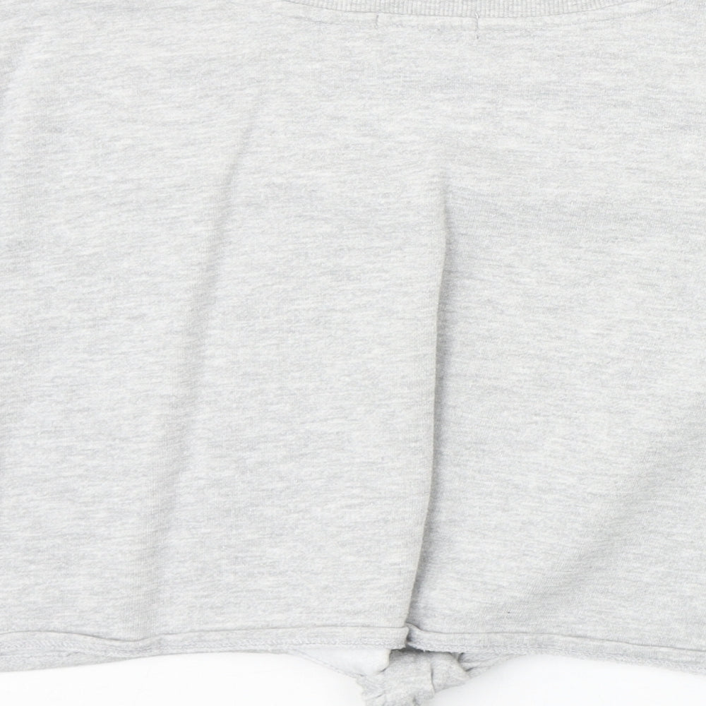 primar Womens Grey Polyester Pullover Sweatshirt Size 4 Pullover - Dreamer Knot Front