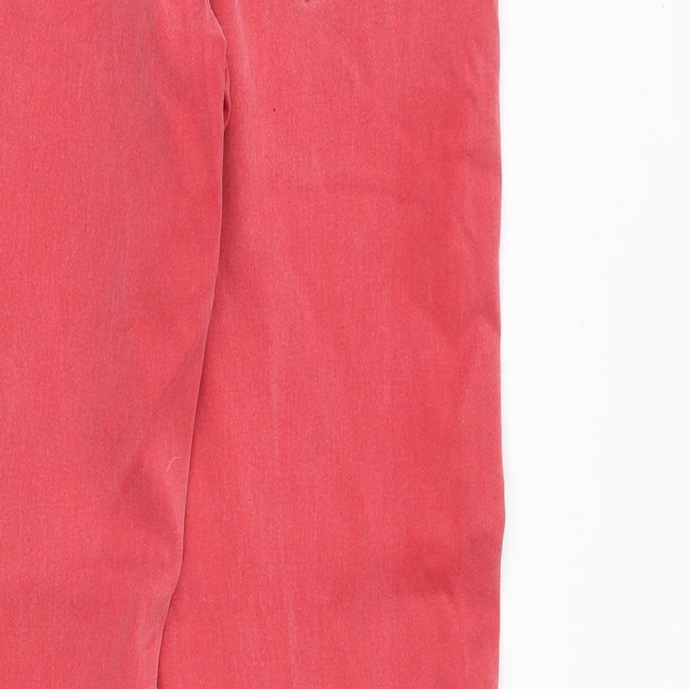 YESYES Womens Pink Cotton Skinny Jeans Size 10 Regular Zip