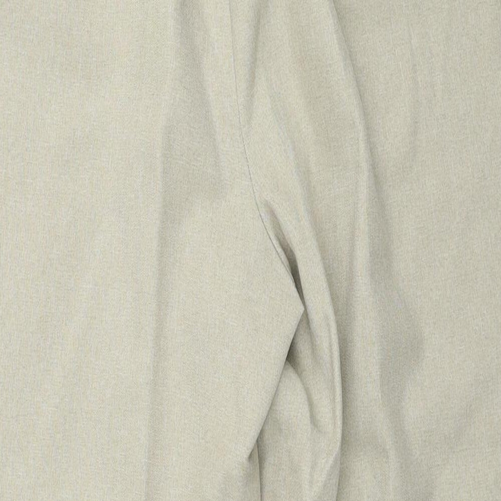 Bonmarché Womens Beige Polyester Trousers Size 16 Regular