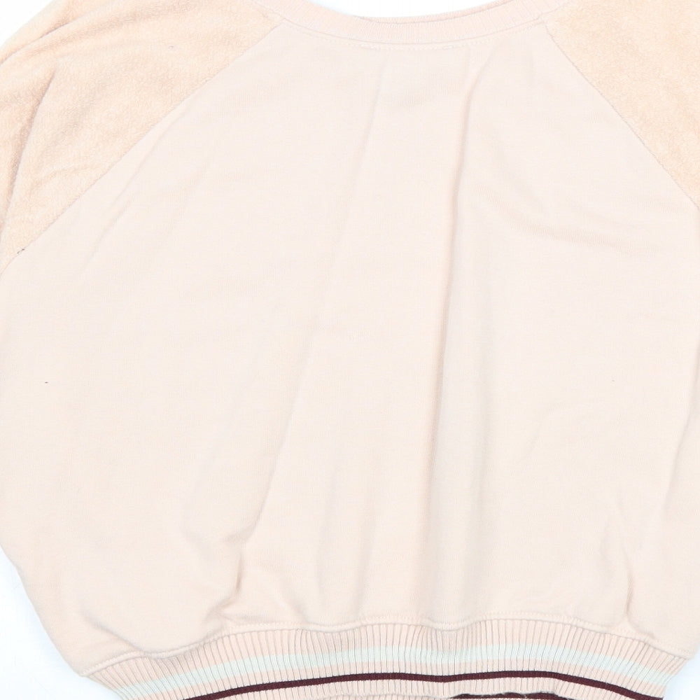 New Look Womens Pink Polyester Pullover Sweatshirt Size 10 Pullover