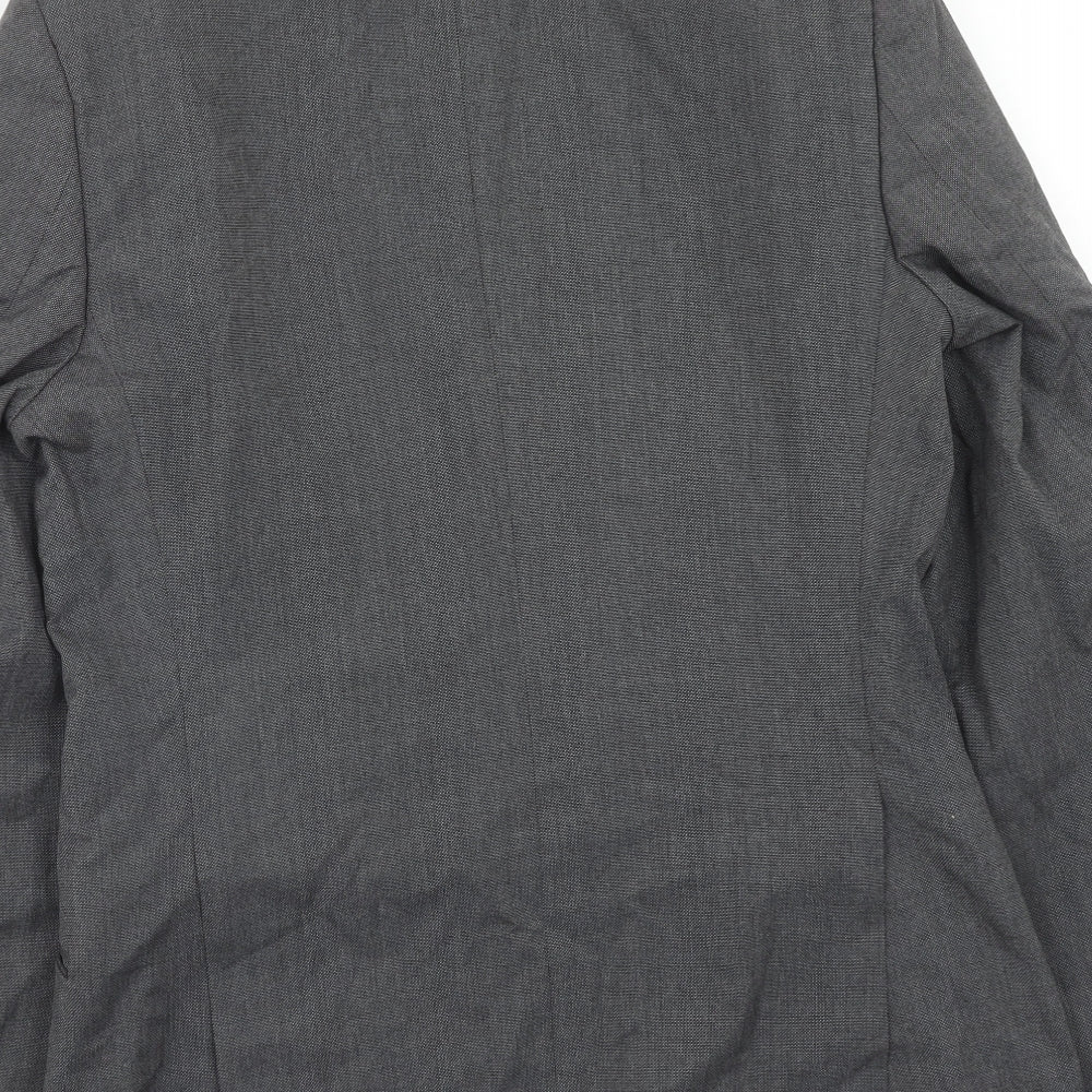Marks and Spencer Mens Grey Polyester Jacket Suit Jacket Size 38 Regular