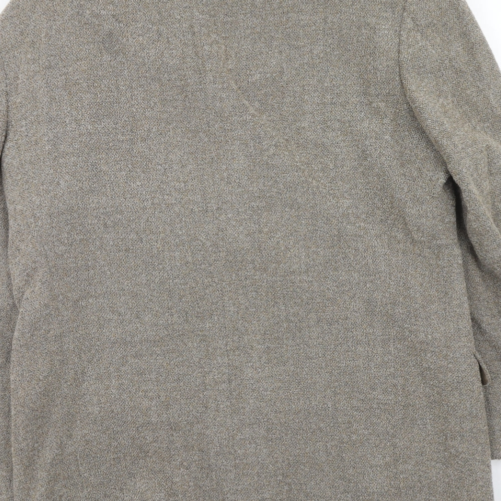 Marks and Spencer Mens Grey Wool Jacket Blazer Size 40 Regular