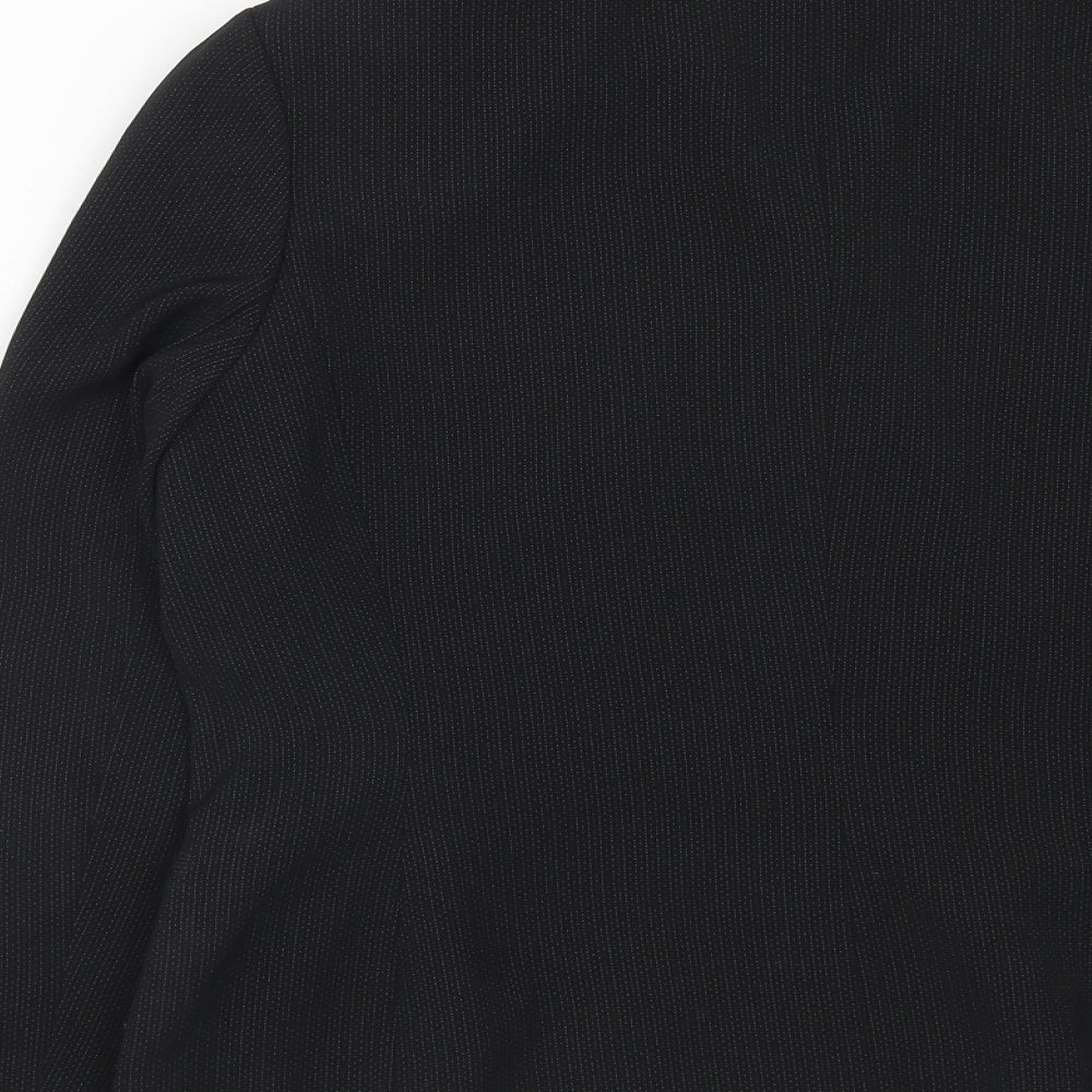 NEXT Womens Black Polyester Jacket Suit Jacket Size 14