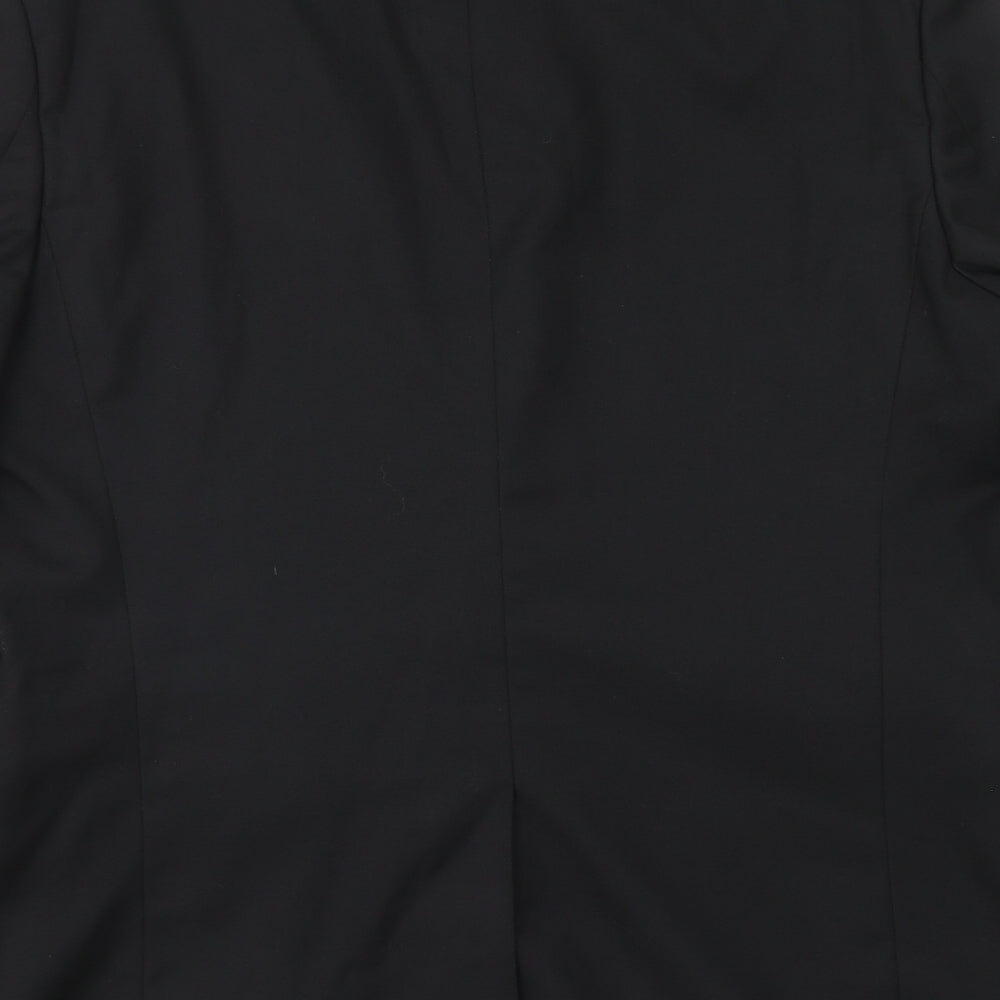 Matalan Mens Black Polyester Jacket Suit Jacket Size 42 Regular