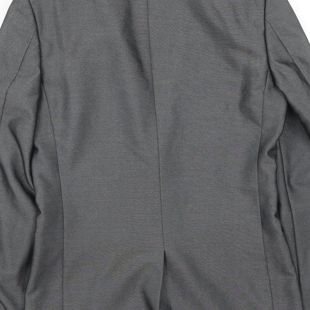 Matalan Mens Grey Polyacrylate Fibre Jacket Suit Jacket Size 36 Regular