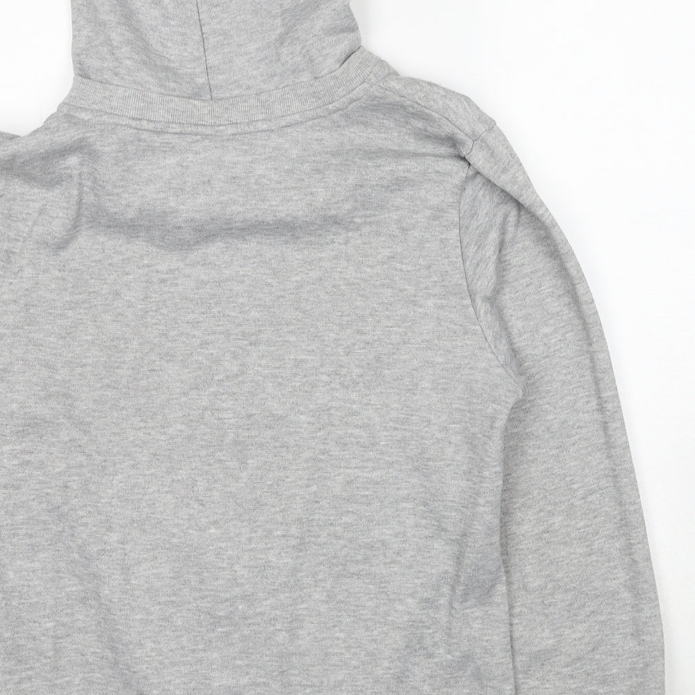 LA Gear Womens Grey Polyester Full Zip Hoodie Size 14 Zip