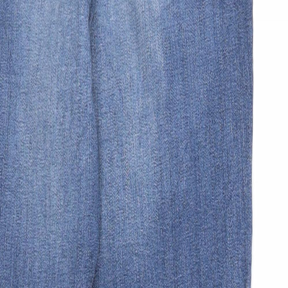 DP Denim Womens Blue Cotton Skinny Jeans Size 6 Regular Zip - Waist 22 inches