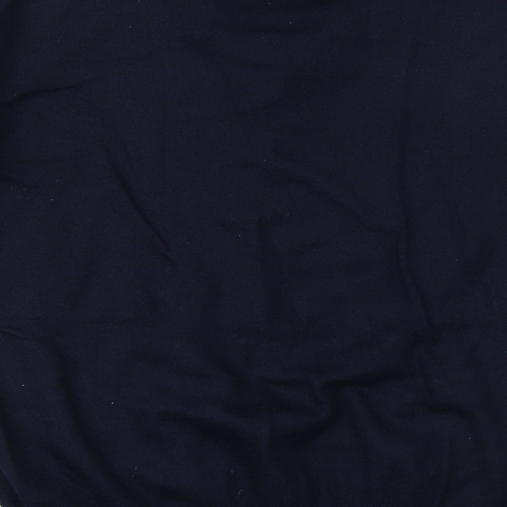 Douglas Mens Blue V-Neck Acrylic Pullover Jumper Size M Long Sleeve