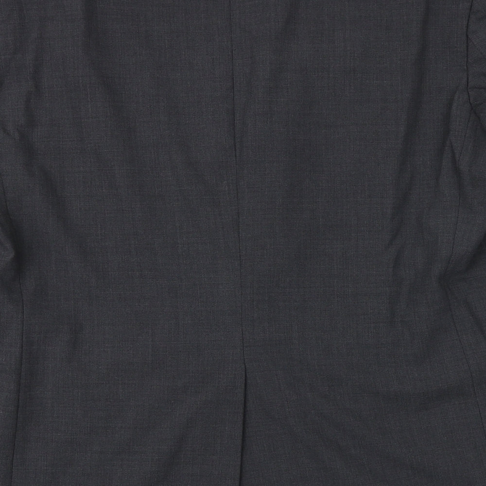 Marks and Spencer Mens Grey Polyester Jacket Suit Jacket Size 42 Regular